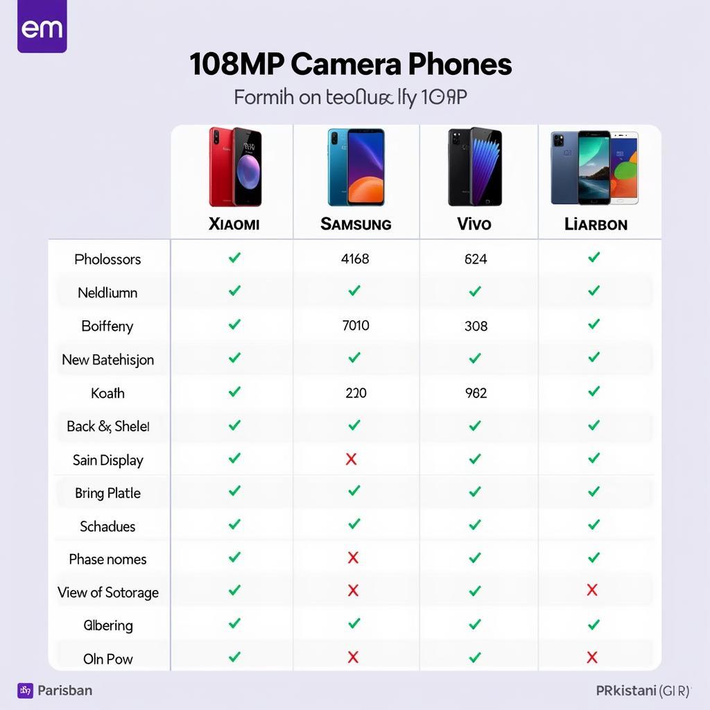 Comparing 108MP Camera Phones