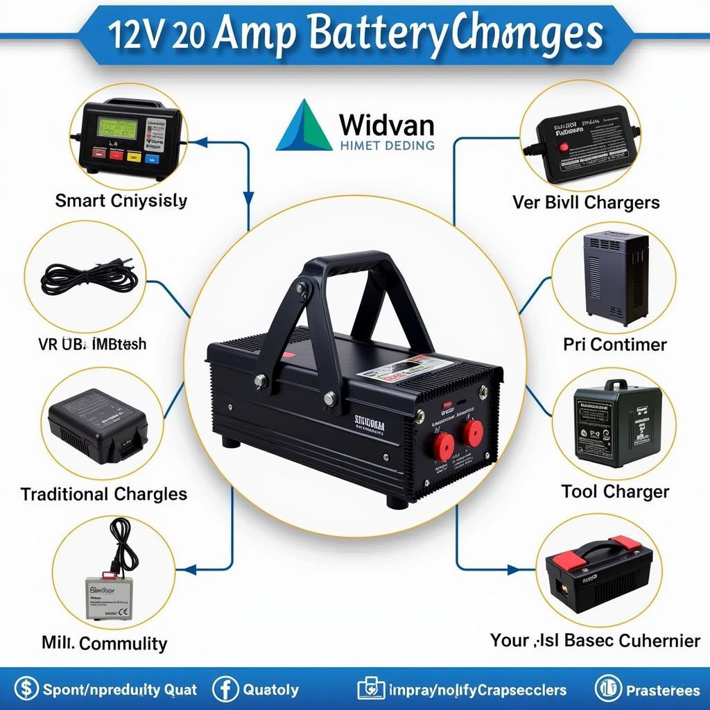 Types of 12V 20 Amp Battery Chargers in Pakistan