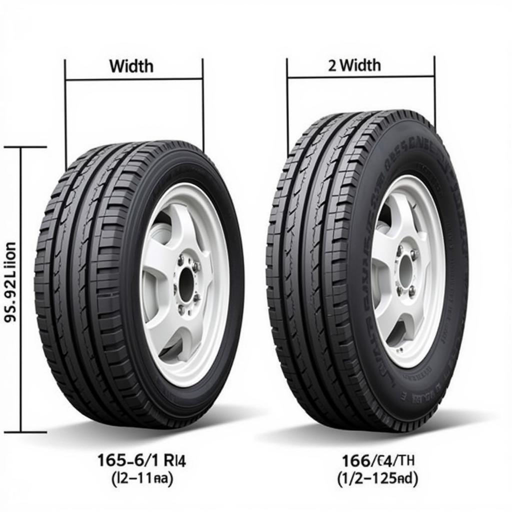 165 65 R13 Tyre Size Comparison