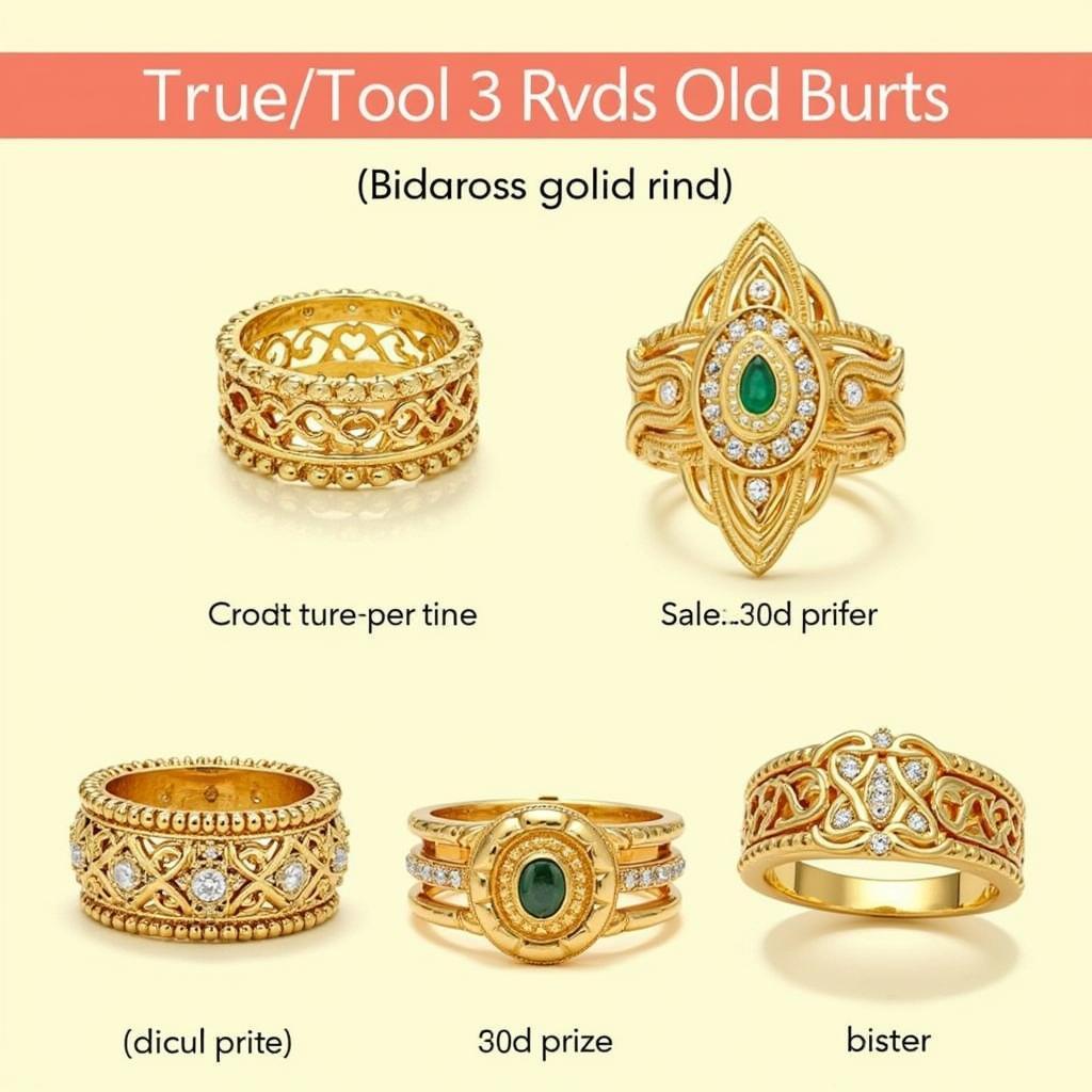 2 Masha Gold Ring Designs in Pakistan