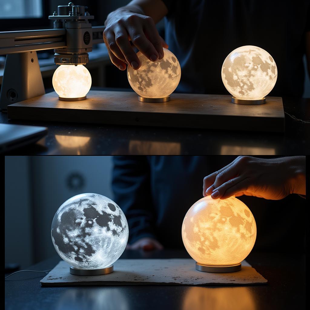 3D Printing Process of Moon Lamps