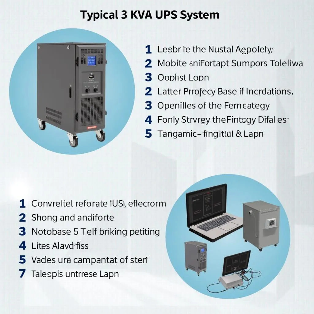 A 3 KVA UPS unit