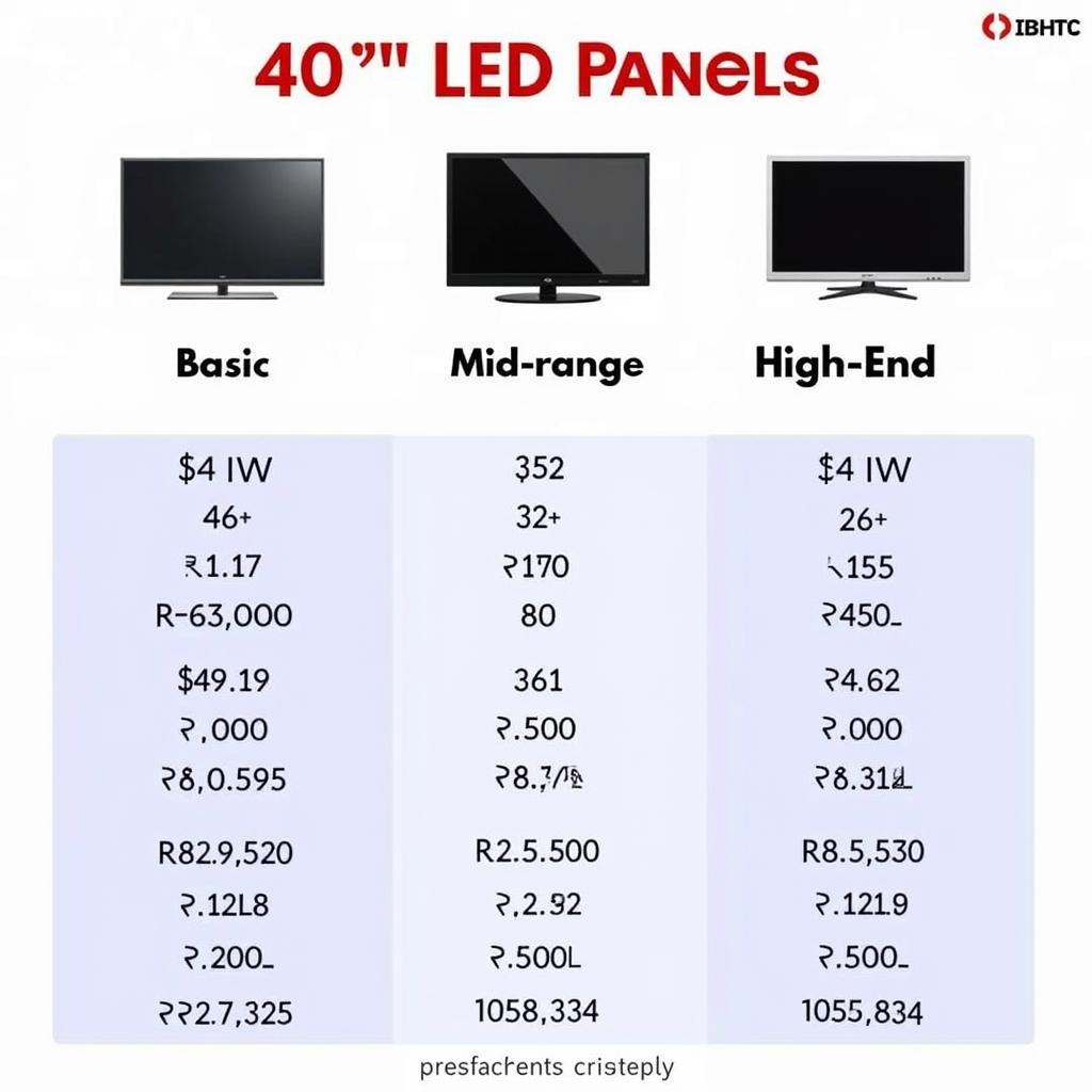 40 Inch LED Panel Price Range in Pakistan