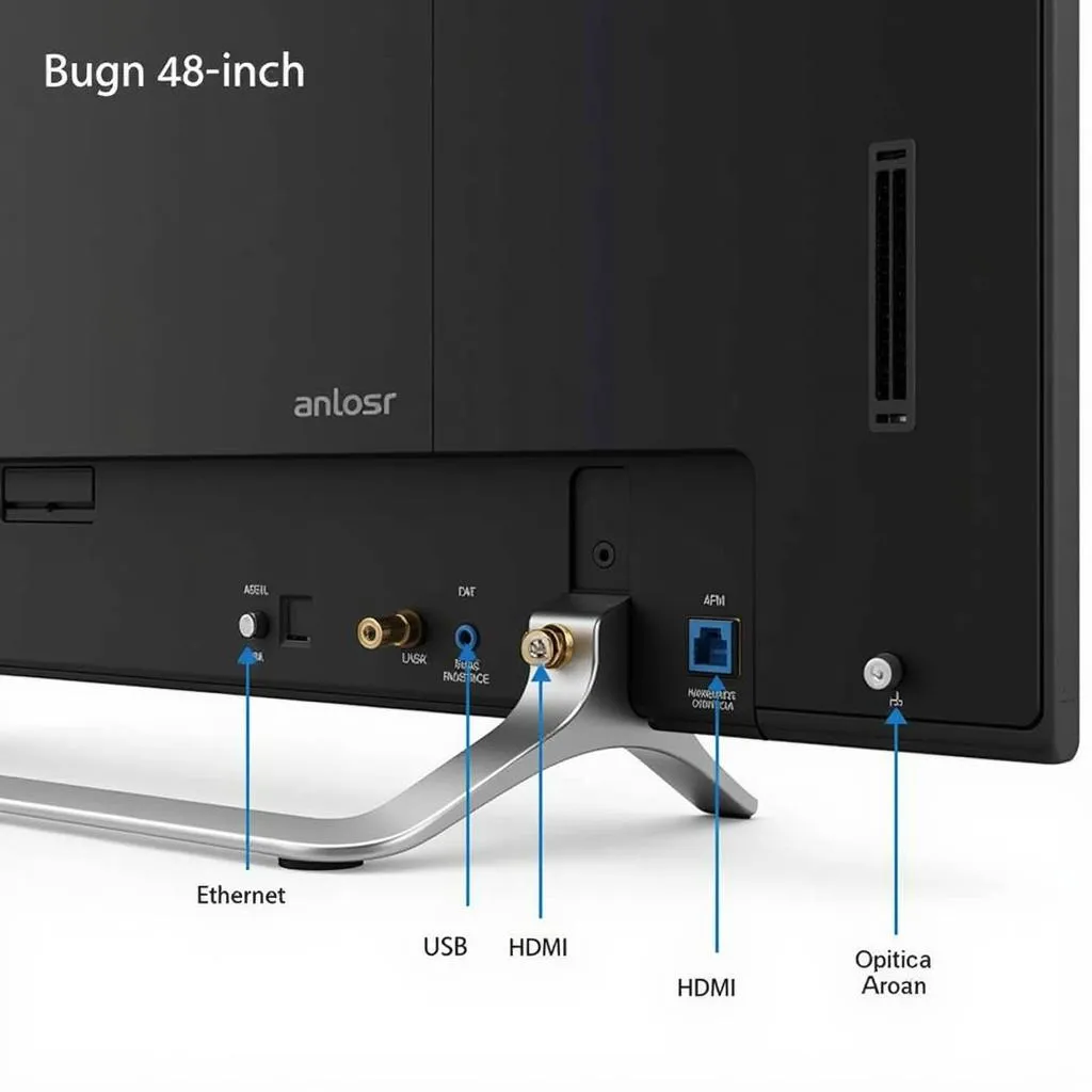 Connectivity Options on a 48 inch LED TV