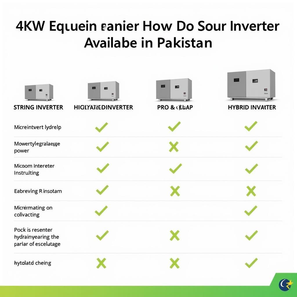 Types of 4kw Solar Inverters in Pakistan