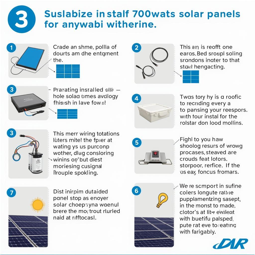 700 Watt Solar Panel Installation Process