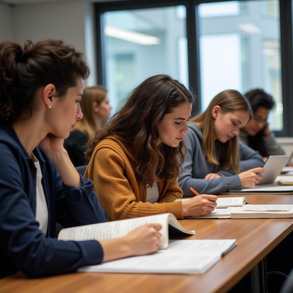 Students studying for the ACCA qualification in Pakistan