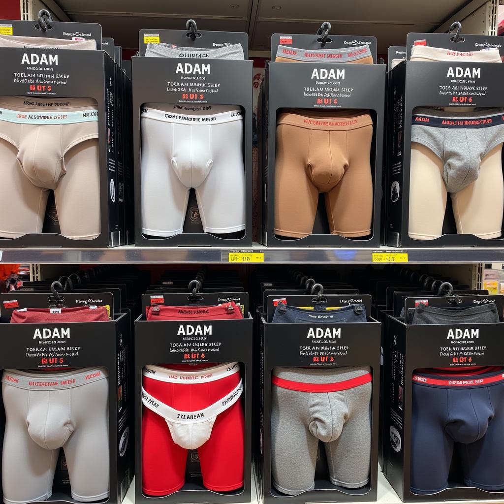 Men's Adam Undergarments Display