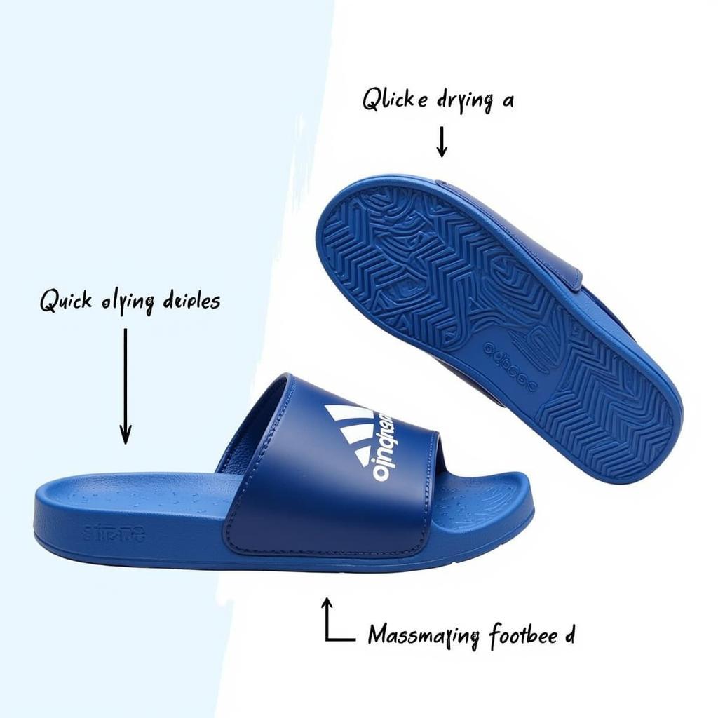 Men's Adidas Duramo Slides in Blue