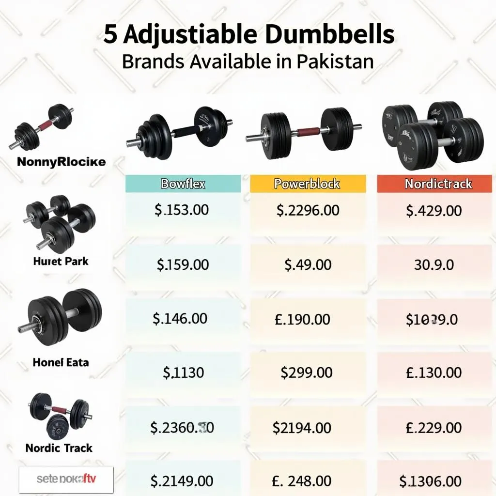 Adjustable Dumbbell Brands in Pakistan