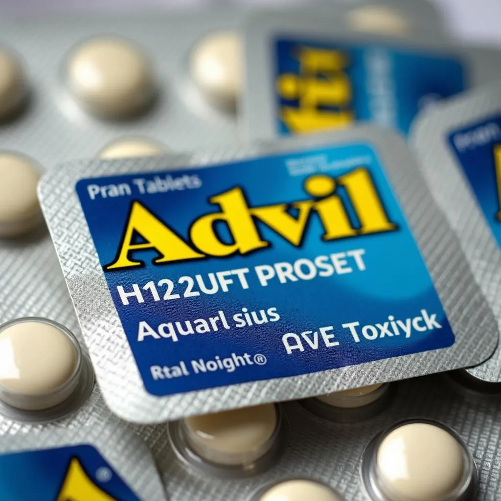 Advil tablets in packaging