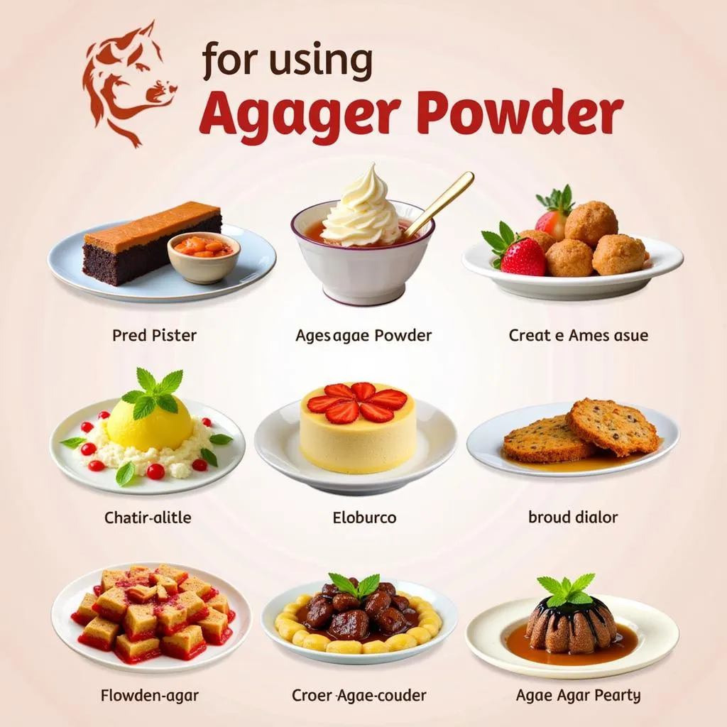 Various applications of agar agar powder in desserts and culinary creations