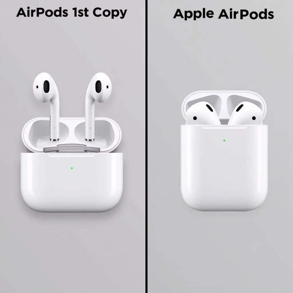 AirPods 1st Copy vs. Original Side-by-Side Comparison