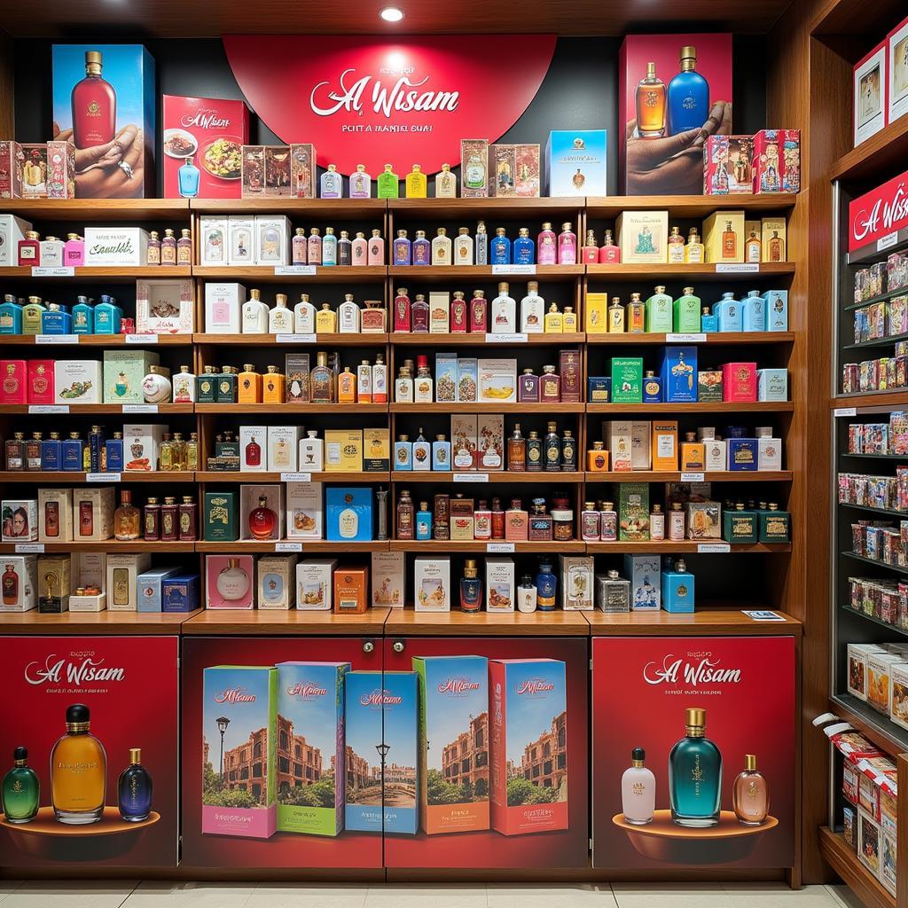 Al Wisam Perfume Shop Display in Pakistan