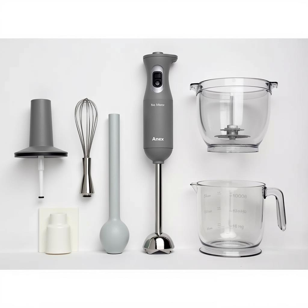 Anex hand blender with various attachments