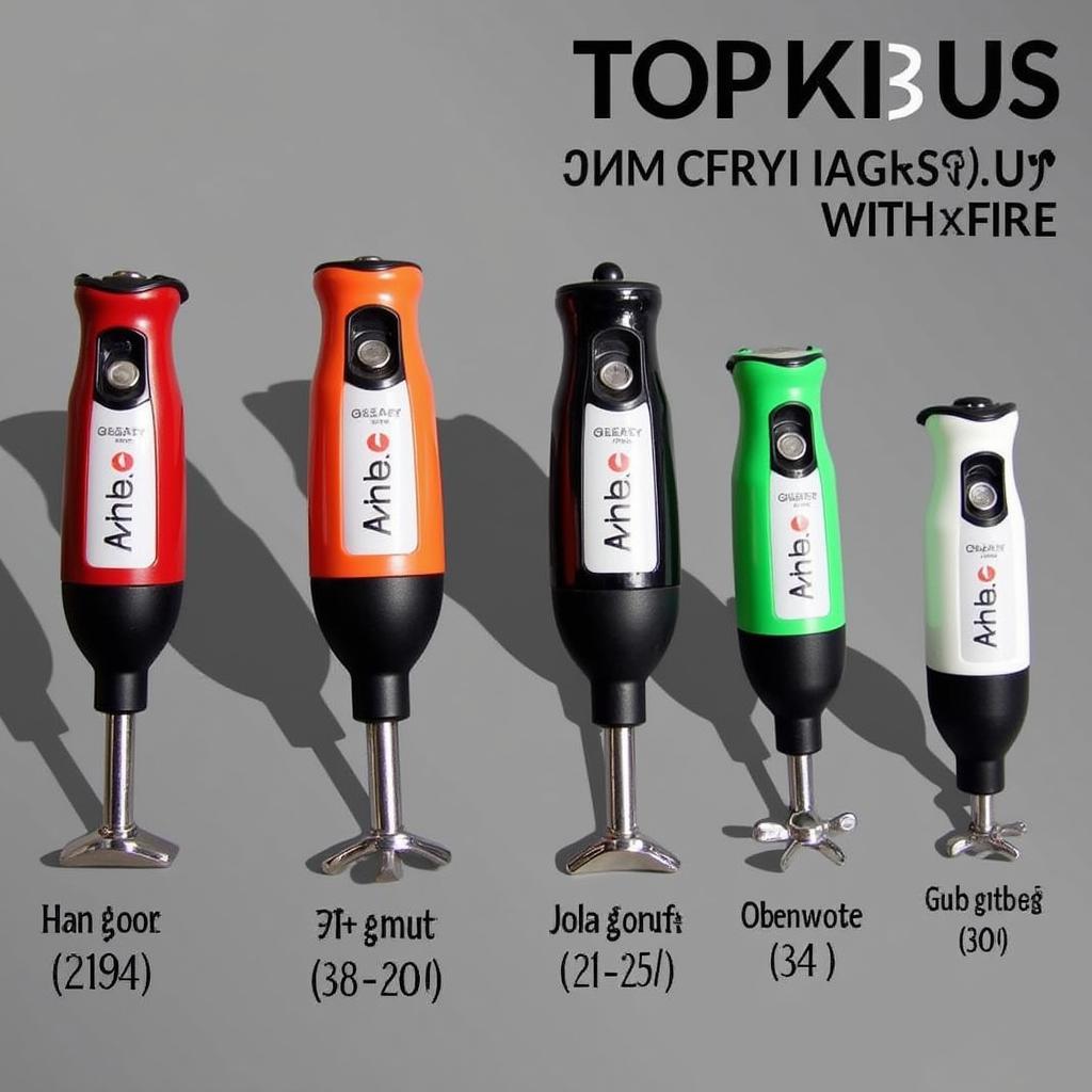 Anex hand blender with different wattage options