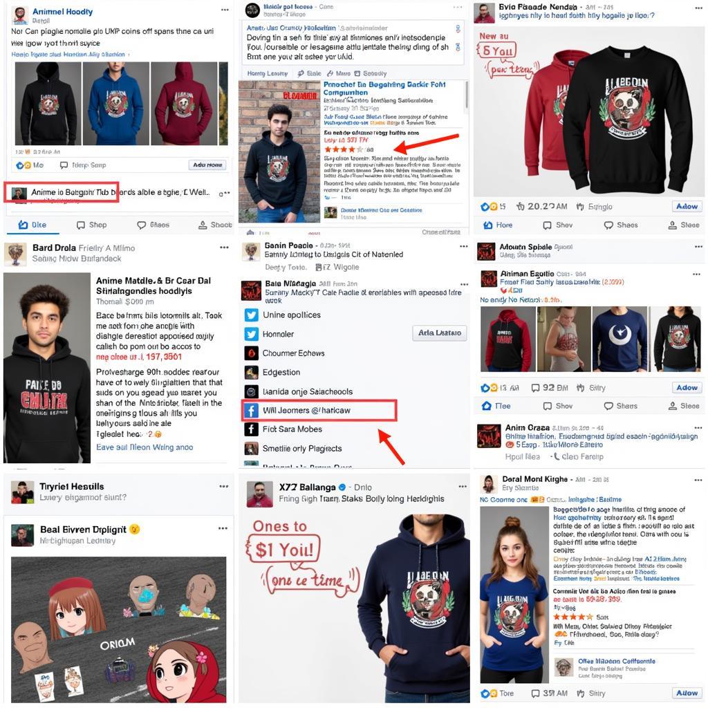 Anime Hoodies on Social Media