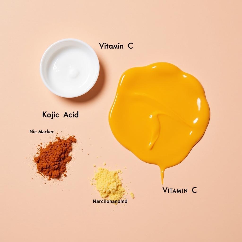 Close-up of anti marks cream ingredients