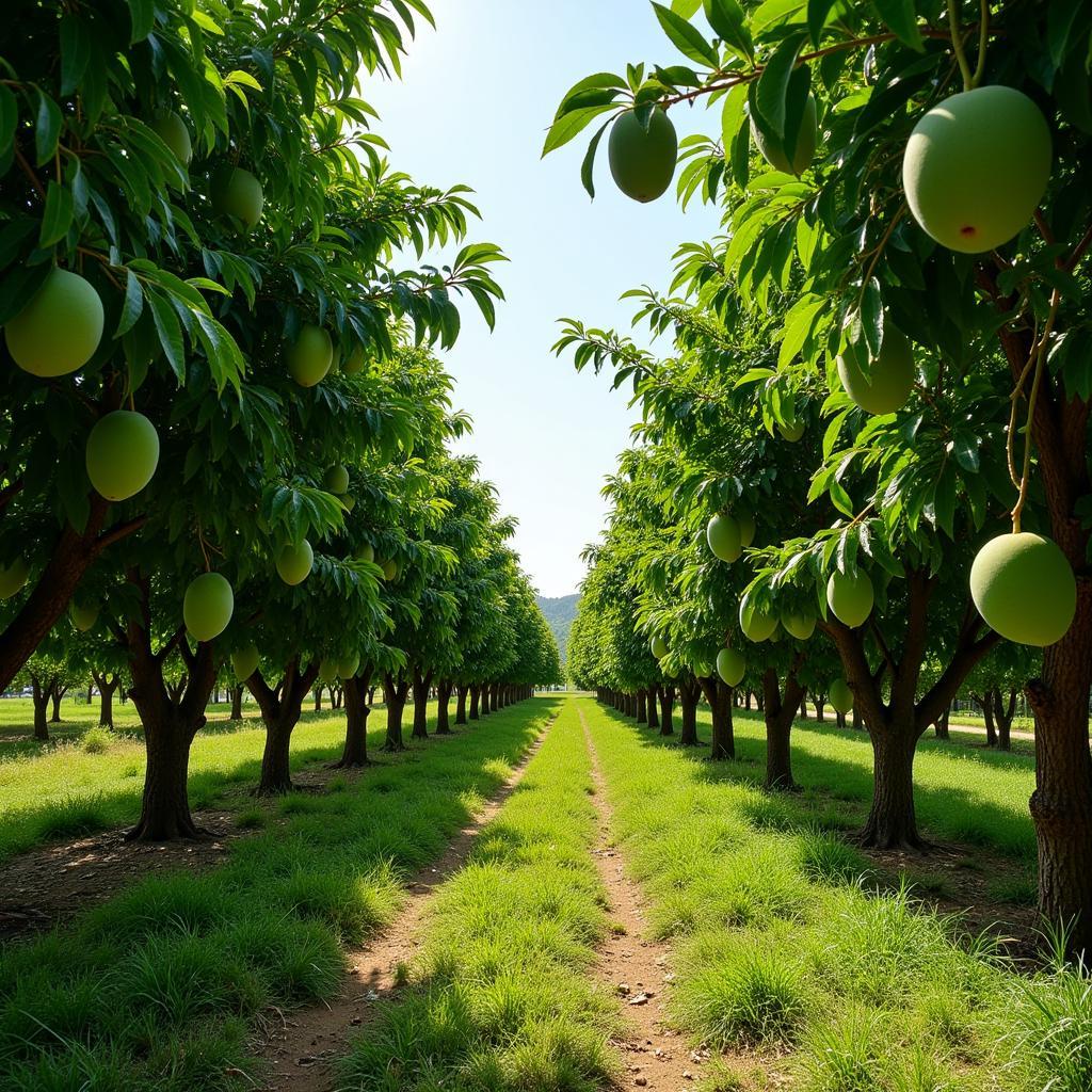 Anwar Ratol Mango Orchard in Pakistan