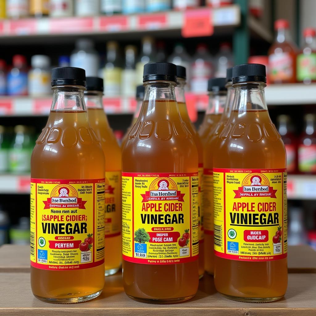 Apple Cider Vinegar Bottles in Pakistani Market