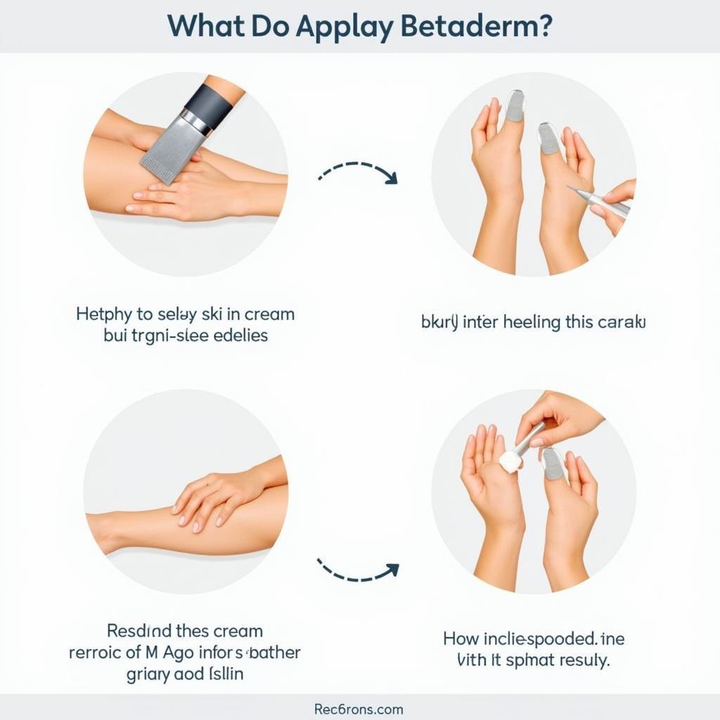 Applying Betaderm Cream Correctly