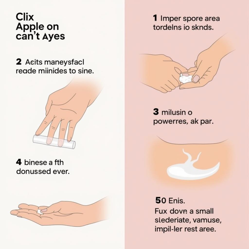 Applying Clix Cream Correctly to Affected Skin Area