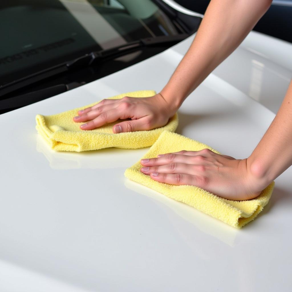 Applying Soft Touch Lemon Wax on a Car