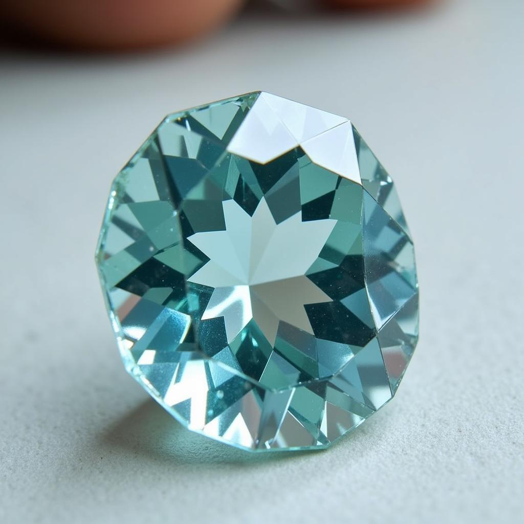 Precision Cut Aquamarine Stone