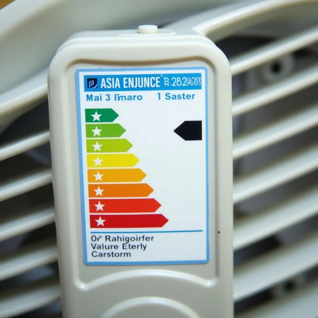 Asia Fan Energy Rating Label