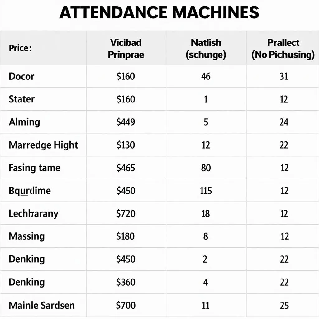 Attendance Machine Price List in Pakistan