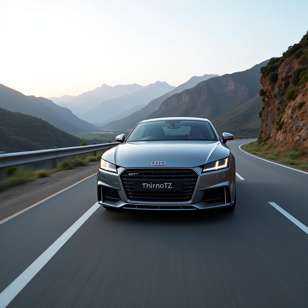 Audi TT Cruising on a Pakistani Highway