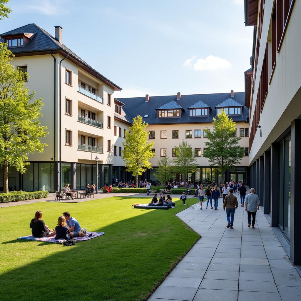 Modern Austrian University Campus