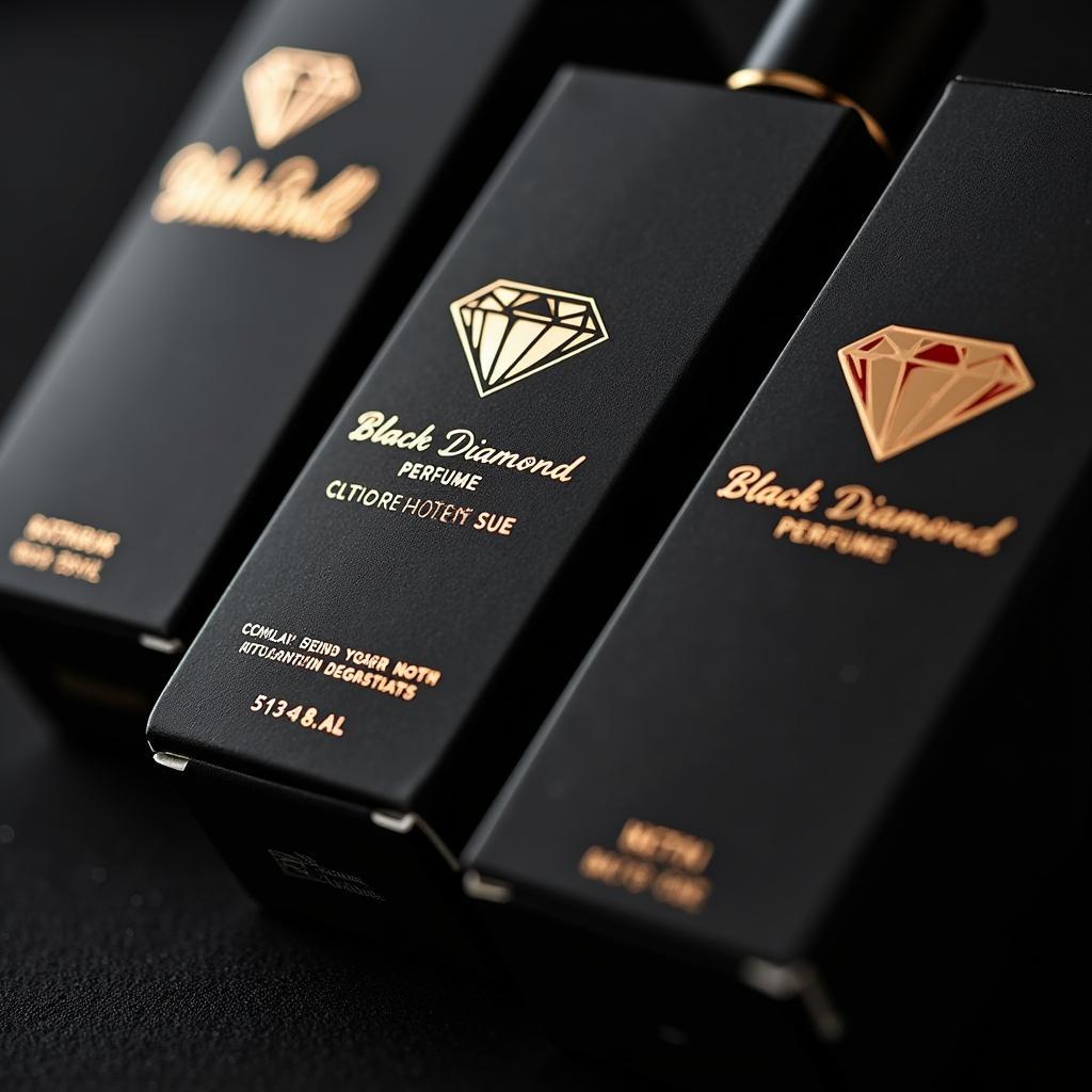 Authentic Black Diamond Perfume Packaging