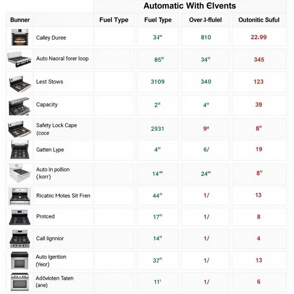 Comparing Features of Automatic Stoves