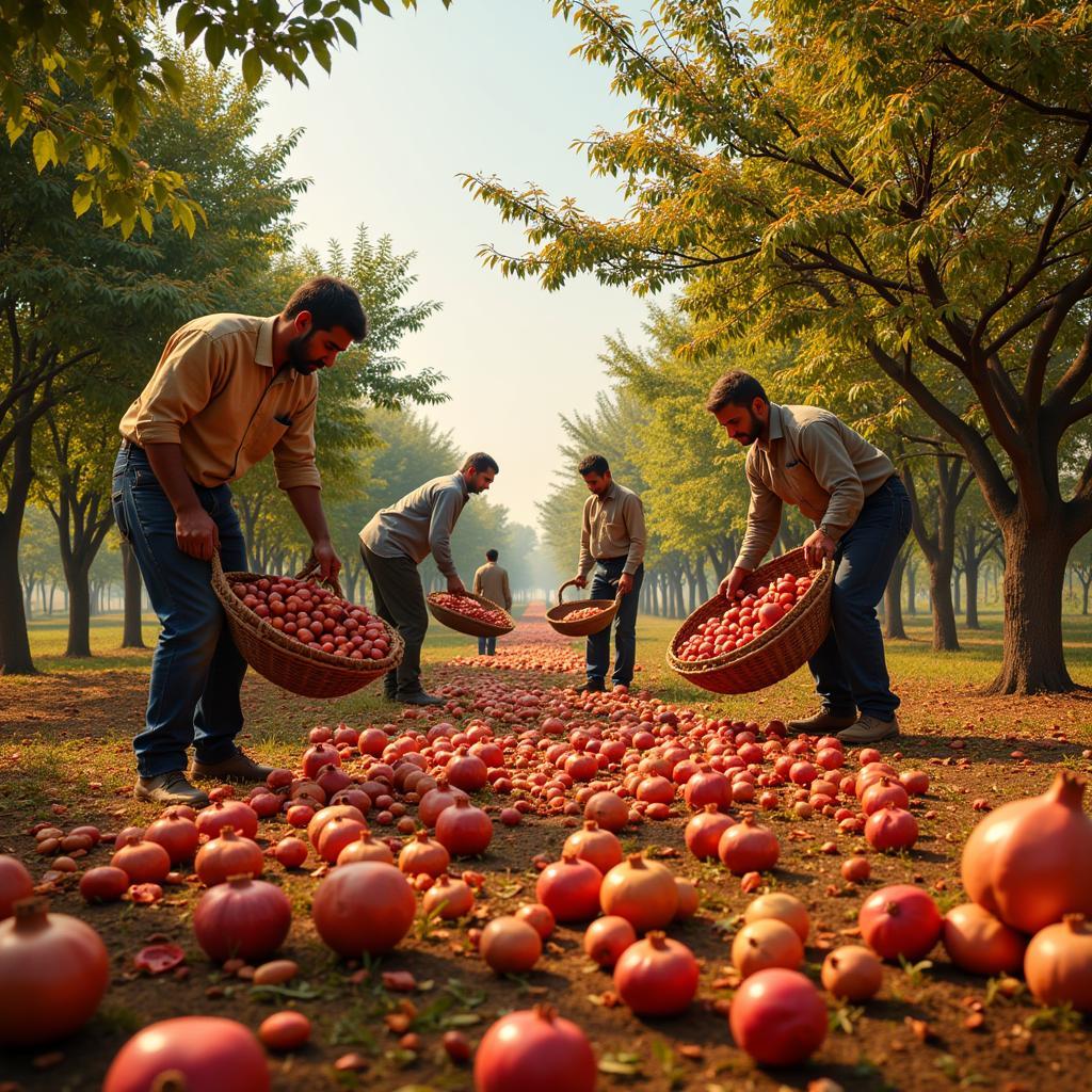 Autumn Fruit Harvest in Pakistan