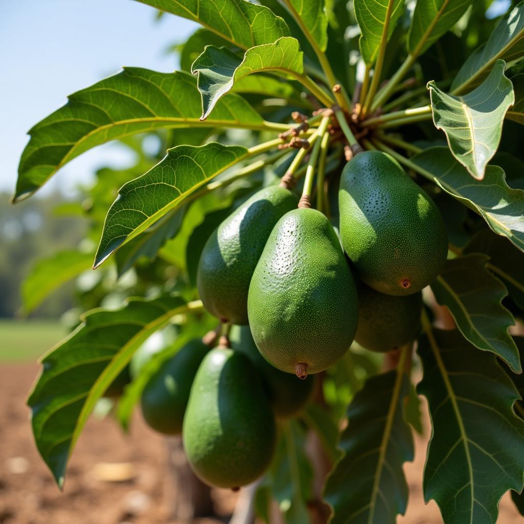 Avocado Tree on a Pakistani Farm