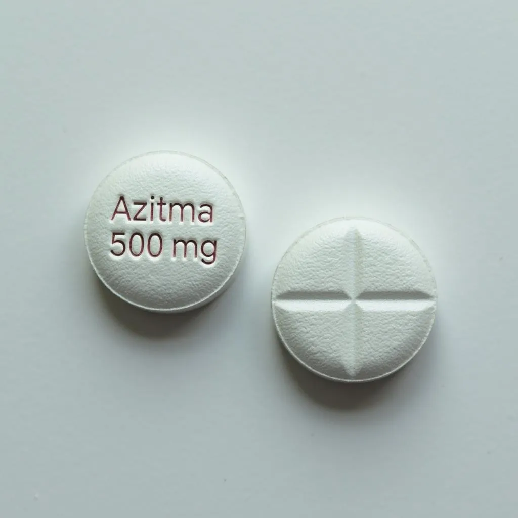 Close-up image of Azitma 500mg tablets