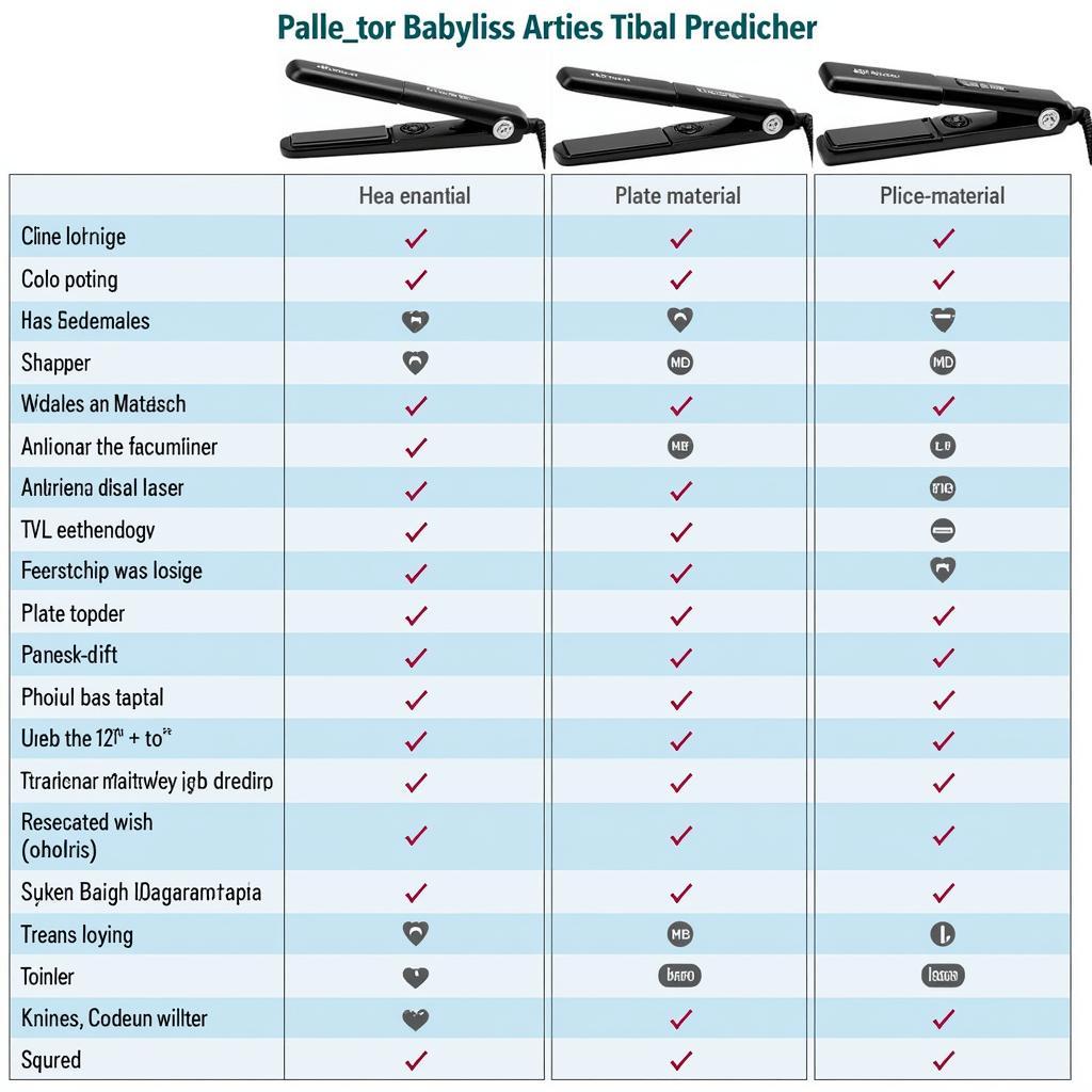 Comparison of Babyliss Straightener Features