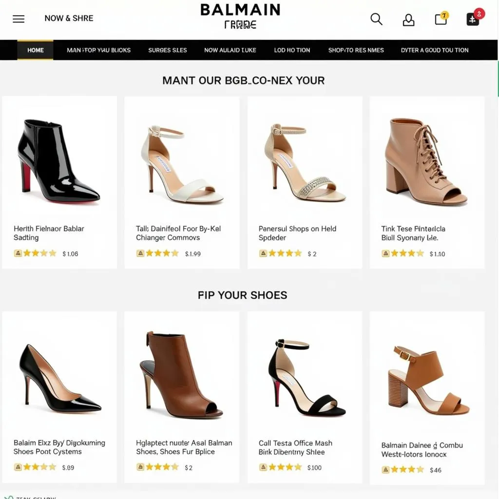 Balmain Shoes Online Retailer Pakistan