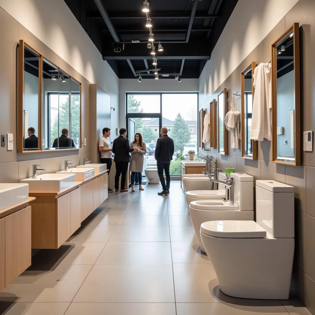 Bathroom Fixture Store Interior