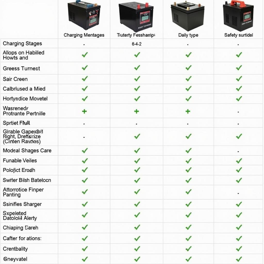 Comparing Battery Charger Features