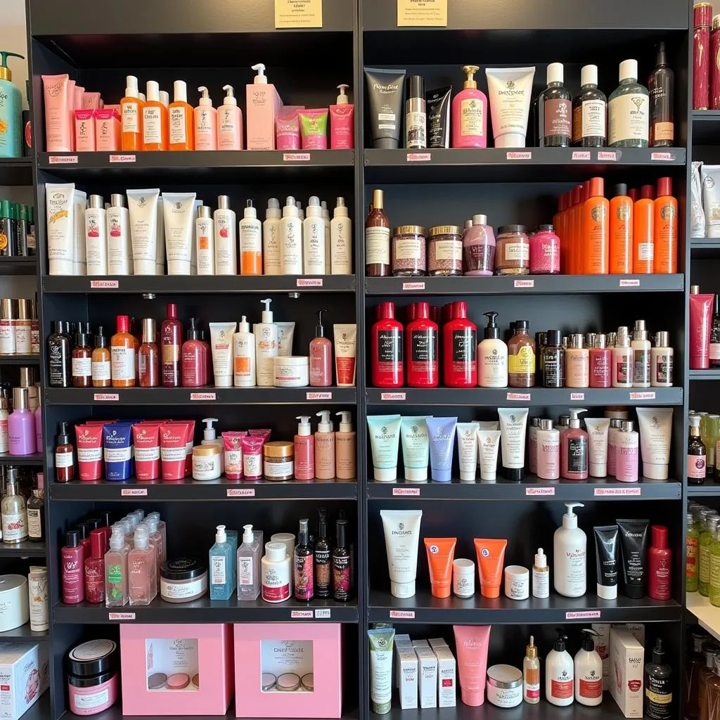 Beauty Products Displayed in Store