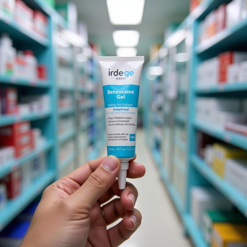 Benzocaine gel tube in Pakistan