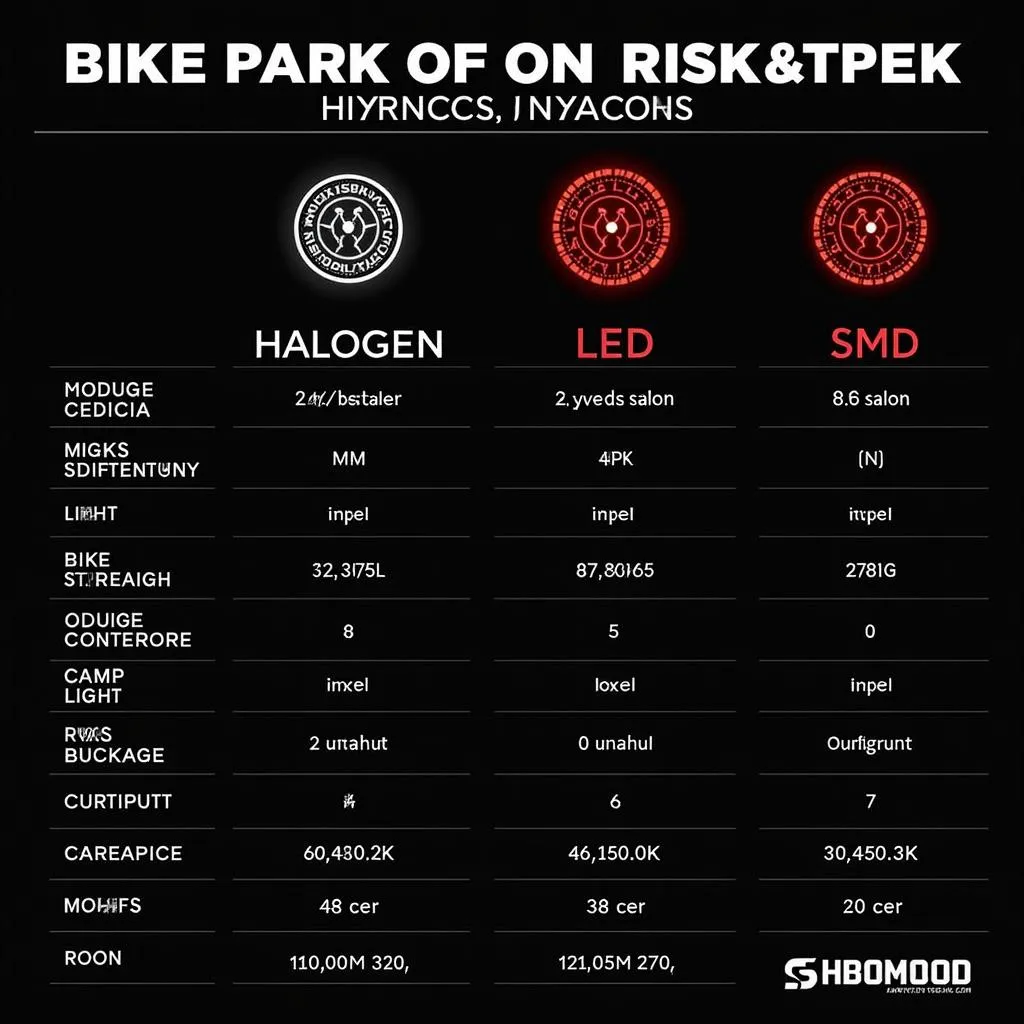 Bike Indicator Types Comparison