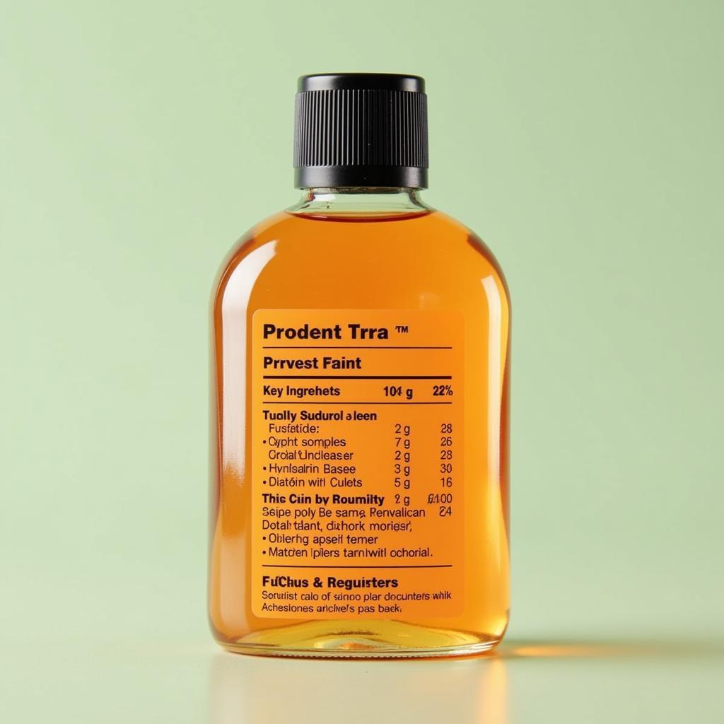 Bio 21 syrup ingredients listed on packaging