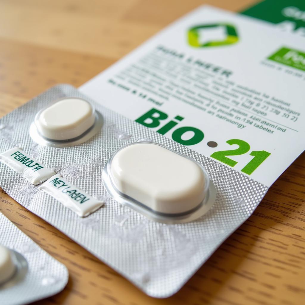 Bio 21 tablets packaging