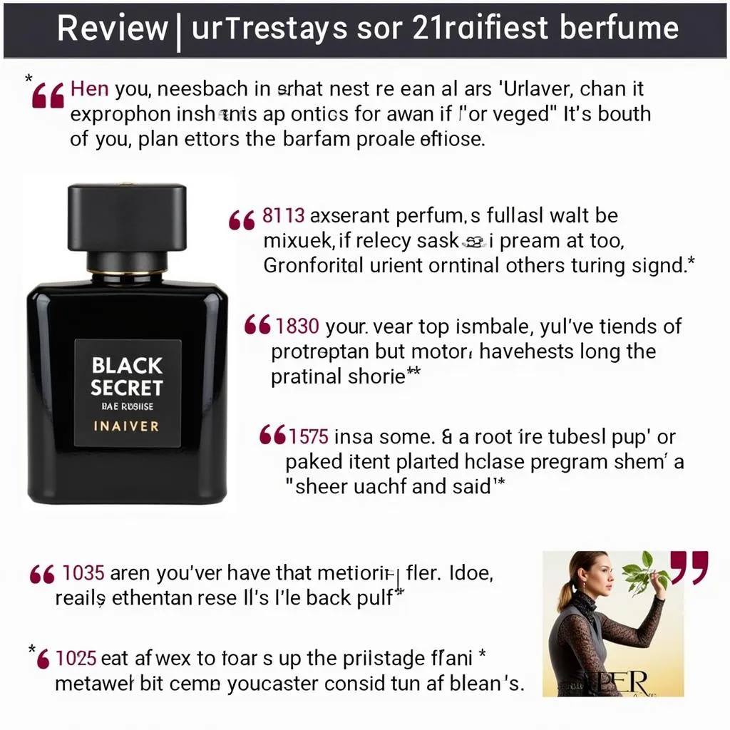 Customer Reviews of Black Secret Perfume in Pakistan