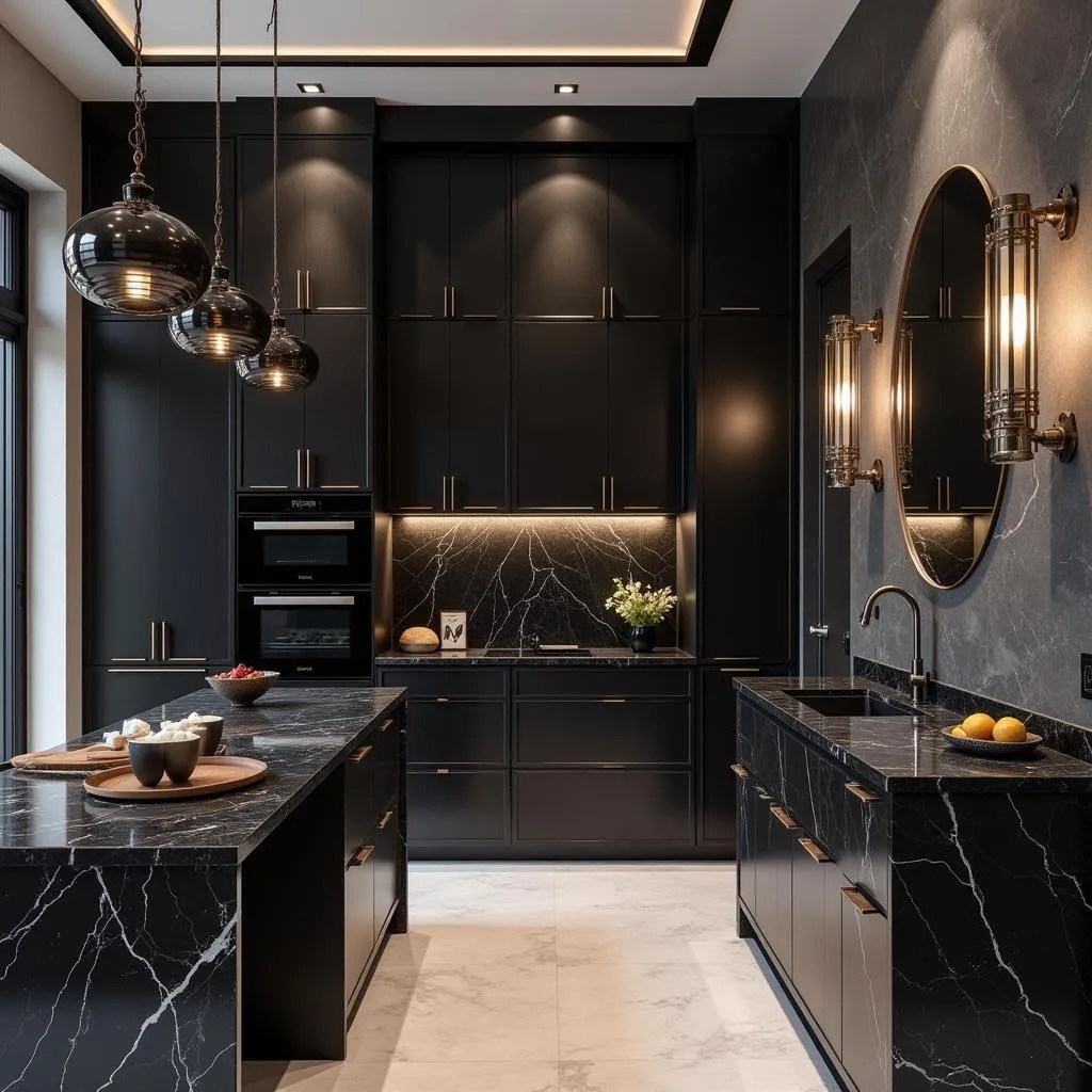 Black Stone in Pakistani Interior Design