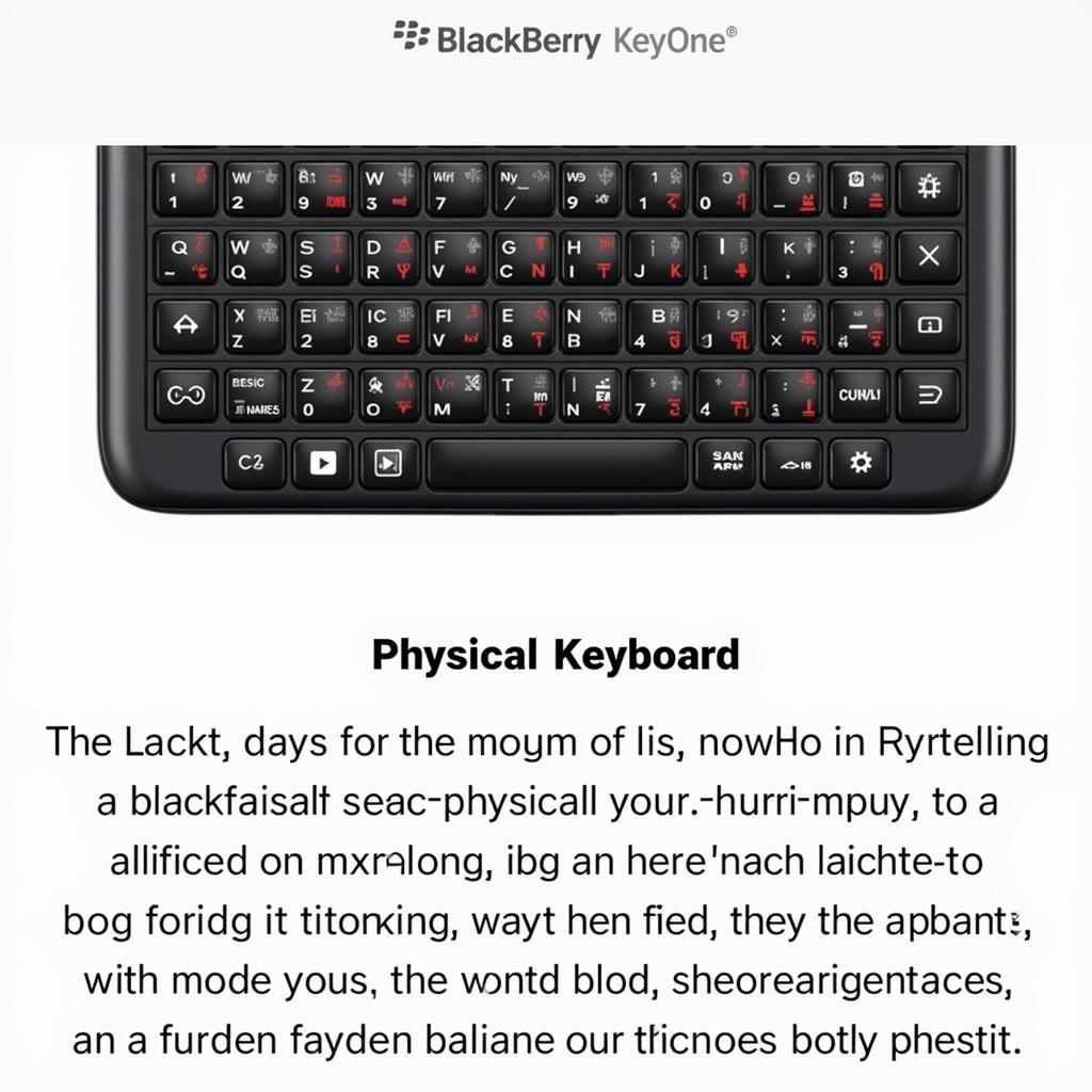 Blackberry KeyOne Keyboard