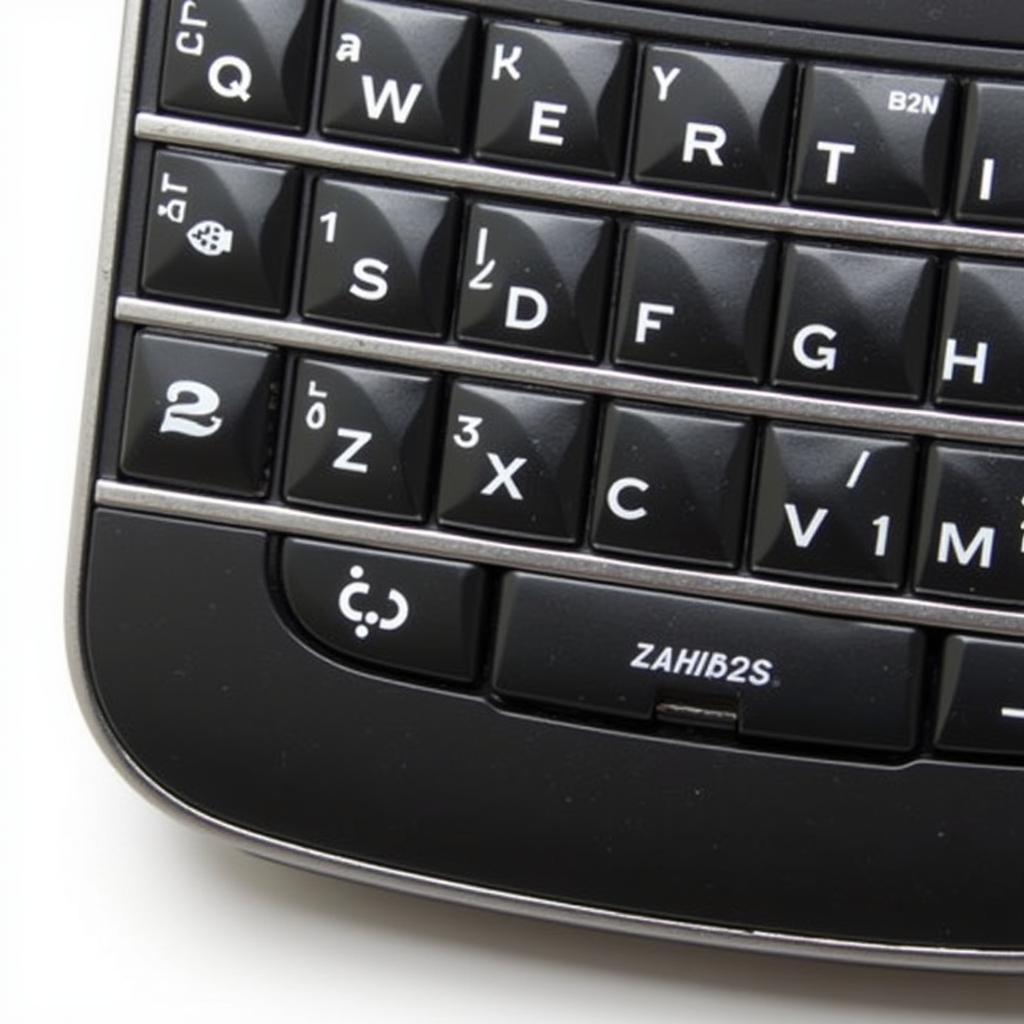 Blackberry Q10 Keyboard Closeup